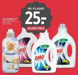 MENY OMO flydende vask eller Bamseline tilbud