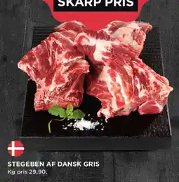 MENY Stegeben af dansk gris tilbud