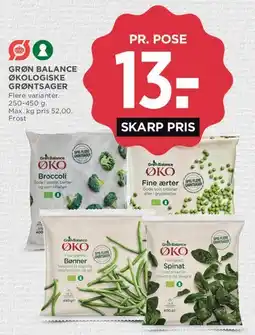 MENY Grøn Balance Økologiske grøntsager tilbud