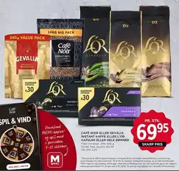 MENY Café Noir, Gevalia og L'OR kaffe tilbud