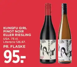 MENY KungFu Girl Pinot Noir eller Riesling tilbud
