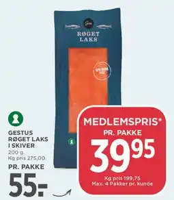 MENY Gestus røget laks i skiver tilbud