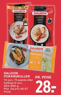 MENY Daloon forårsruller tilbud