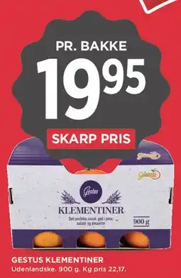 MENY Gestus klementiner tilbud