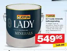 Bauhaus JOTUN Lady minerals kalkvægmaling tilbud