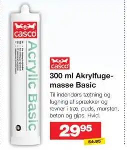 Bauhaus Casco akrylfuge- masse basic tilbud