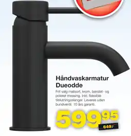 Bauhaus Håndvaskarmatur Dueodde tilbud