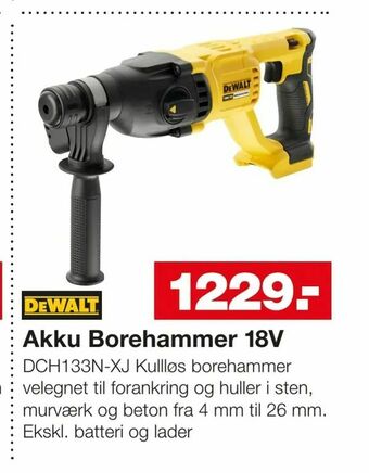 Bauhaus Akku Borehammer 18V tilbud