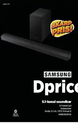 Power SAMSUNG 5.1-kanal soundbar tilbud