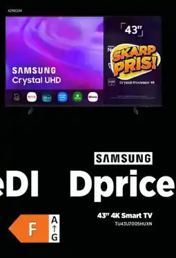 Power SAMSUNG 43" 4K Smart TV tilbud