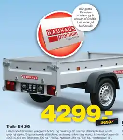 Bauhaus Trailer BH 205 tilbud