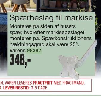 Harald Nyborg Spærbeslag til markise tilbud