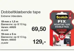 Harald Nyborg Dobbeltklæbende tape Extreme Udendors. tilbud