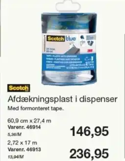 Harald Nyborg Scotch Afdækningsplast i dispenser tilbud