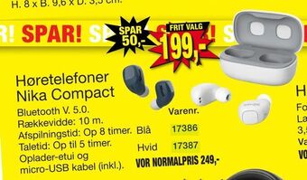 Harald Nyborg Høretelefoner Nika Compact tilbud
