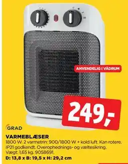 jem & fix VARMEBLÆSER tilbud