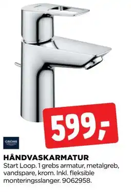 jem & fix HÅNDVASKARMATUR tilbud