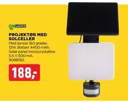 jem & fix PROJEKTØR MED SOLCELLER tilbud