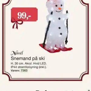 Snemand på ski