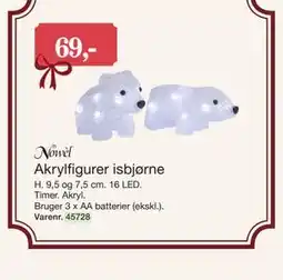 Harald Nyborg Akrylfigurer isbjørne tilbud
