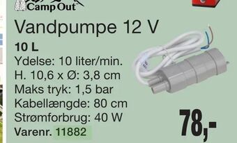 Harald Nyborg Vandpumpe 12 V tilbud