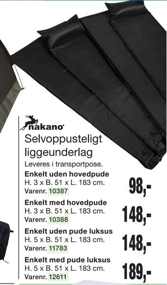 Harald Nyborg Selvoppusteligt liggeunderlag tilbud