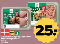 Netto Hakket dansk kyllingekød eller kyllingefilet tilbud