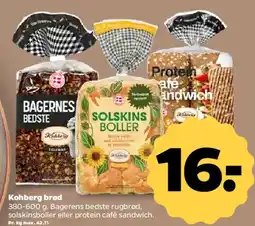 Netto Kohberg brød (Bagerens Bedste / Solskins boller) tilbud