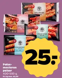 Netto Pølsemesteren pølser tilbud