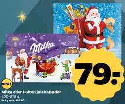 Netto Milka eller Hulten julekalender tilbud