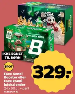 Netto Faxe Kondi julekalender / Faxe Kondi Booster tilbud