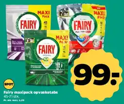 Netto Fairy maxipack opvasketabs tilbud