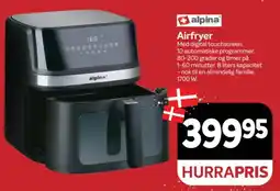 Din Isenkræmmer Alpina Airfryer tilbud