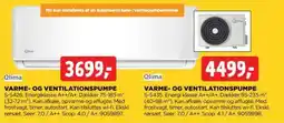 jem & fix Qlima varme- og ventilationspumpe s-5426 tilbud