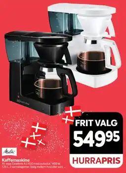 Din Isenkræmmer Melitta Kaffemaskine tilbud