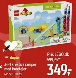Føtex 3-i-1 kreative ramper med køretøjer tilbud