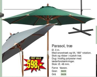 Harald Nyborg Parasol, træ tilbud