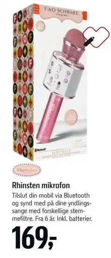 Føtex Rhinsten mikrofon tilbud