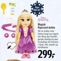 Føtex Magisk Rapunzel dukke tilbud