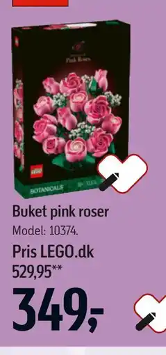 Føtex Buket pink roser tilbud