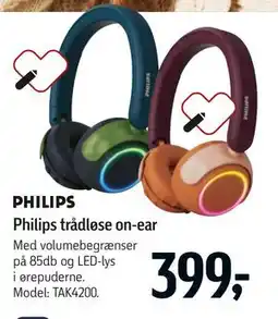 Føtex Philips trådløse on-ear tilbud