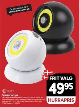 Din Isenkræmmer Sensorlampe tilbud
