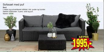 Harald Nyborg Sofasæt med puf tilbud