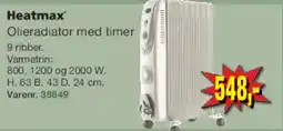Harald Nyborg Heatmax Olieradiator med timer tilbud