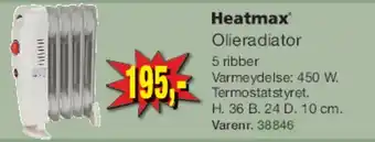 Harald Nyborg Heatmax Olieradiator (5 ribber) tilbud