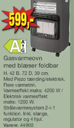 Harald Nyborg Gasvarmeovn med blæser (foldbar) tilbud