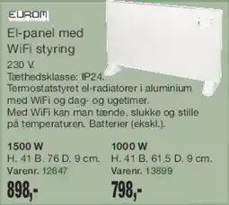 Harald Nyborg EL-panel med WiFi styring tilbud