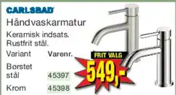 Harald Nyborg Håndvaskarmatur tilbud