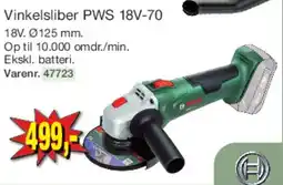 Harald Nyborg Vinkelsliber PWS 18V-70 tilbud