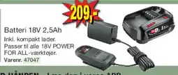 Harald Nyborg Batteri 18V 2,5Ah tilbud